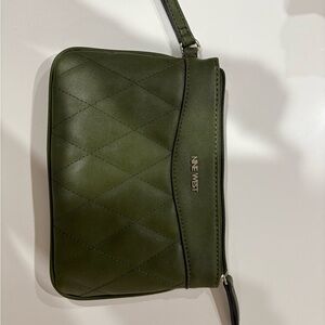 Nine West Green Clutch with Structured Design